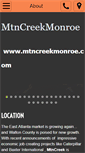 Mobile Screenshot of mtncreekmonroe.com